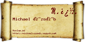 Michael Özséb névjegykártya